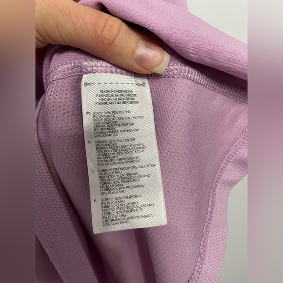 ADIDAS Pink Athletic Tank with Red Stripes - Picture 4 of 5